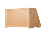 Double-Layer Bamboo Bread Box for Kitchen Counter, Spacious Wooden Bread Storage Container with 03560687