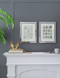 S/2 15.7x19.7" Liana Mirror Framed Wall Art on Mellow Golden Tint Background W2078P313327