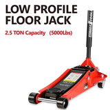 ZNTS 2.5 Ton Low Profile Floor Jack,Steel Racing Floor Jack with Dual PistonsQuick Lift Pump,Hydraulic 14598116