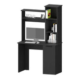 Rumford Computer Desk with Hutch and 3-Tier Storage Shelves B128P148802