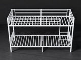 Bunk Bed with Ladder and high Guardrail, Able to Split, Metal Bunk Bed, Storage Space, Noise W5635P479855