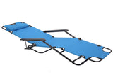 RHC-202 Portable Dual Purposes Extendable Folding Reclining Chair Blue 75407956