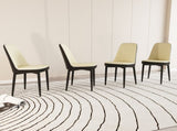 A set of 4 dining chair, modern style chair made of high-quality PU Leather fabric with thick soft 65019799