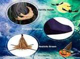 7-foot Halloween decoration witch broom with LED 21003903