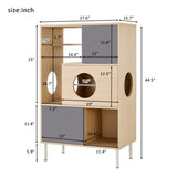 Furniture style Modern cat Bookcase Cat tree shelves with Storage N843P254701N