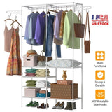 66.1x42.1x14.2in Perfect 4 layers of shelves Closet Organizing rackweight capacity of the hanging 35439425