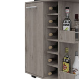 Tennessee Bar Cart, One Cabinet With Division, Six Cubbies For Liquor, Two Shelves B128P176146