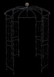 Metal Garden Arch Iron Garden Arbors Gazebo Dia 81.3'' x 114.2'' High Birdcage Shape Pergola W1586104488