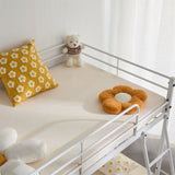 Twin Size Metal Bunk Bed for Kids Teens Adults, Heavy Duty Metal Bunk Bed with Ladder & Full-Length 50825268