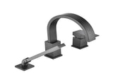 Waterfall Bathtub Faucet with Sprayer, 3-Hole Roman Filler with Hand Shower Deck Mount Waterfall W1224P206184