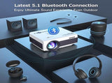 Projector with WiFi and Bluetooth, Native 1080P Outdoor Support 4K, Portable Movie 84230234
