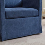 29.92'' Swivel Accent Chair, Upholstered Skirted Swivel Chair with Removable Back Cushion, 360 W3188P282084