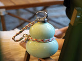 Gourd Shape Insulated Tumbler with Straw 520ml Travel thermos lightgreen 51187844