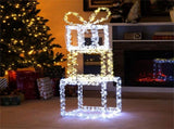 3ft Lighted Christmas Gift Boxes - 200 LED Lights , Acrylic Beads, Multi-Color 16060153