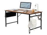 Rotten wood color SG016FD P2 particleboard iron pipe 120cm cut-off computer desk with non-woven 34836334