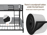 Sturdy Twin Over Full Metal Bunk Bed with Detachable Linen Storage Bags - Space-Saving Design for W1935P534743