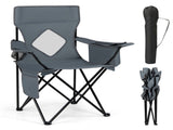 Folding Camping Chair, Heavy-Duty Metal Frame Portable Outdoor Chair with Cup Holder, Insulated 73865511
