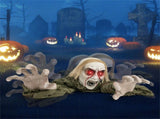 Halloween zombie decorations with sparkling eyes and spooky sounds 33687056