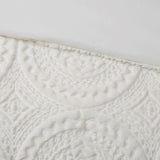 Full/Queen Embroidered Medallion Faux Fur Ultra Plush Comforter Mini Set B03597033