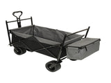 480Lbs Collapsible Wagon with Canopy,Wagon Stroller with 7" All-Terrain Wheels, Lightweight Foldable 28469453