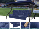 Outdoor High-Back Chair Cushions, One-Piece Hinged and Back Design, Fade-Resistant & Waterproof 05570389