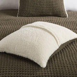 Waffle Knit Chenille Comforter Set Full/Queen B035P294136