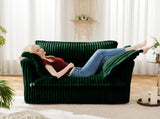 Slip-covered Armchair with 1 Big Back Cushion and 2 Big Toss Pillows, Single Deep Seat Comfy Single W3041P272937