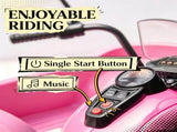 Pink 3-Wheel Electric Motorcycle for Kids Battery Powered Motorbike with Headlights Music Forward 02303592