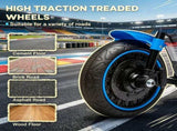 6V Blue Kids Electric Motorcycle Training Wheels, Single-Button Start Toddler Toy 83958940