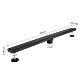 36 Inches Linear Shower Drain, Included Hair Strainer and Leveling Feet W2287P147644