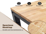 60" Adjustable Height Workbench, Rubber Wood Top Heavy duty Workstation with Power Outlets, over 85826849