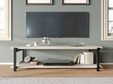 Rustic Metal TV Console for TVs up to 48", Light Grey 30760772