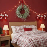 24" Christmas Pine Wreath Pinecone & Greenery Holiday Door Decoration Pre-Lit or Natural Style for 80231284