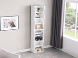 8-layer adjustable shelf ultra-thin bookshelf with a wavy border design, which is more aesthetically W487P339359