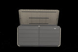 260 Gallon Plastic Deck Box, Large Patio Storage Box with Lock, Wheels & Waterproof Lid for Outdoor W1859P325841