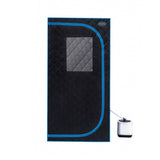 Portable Black Full Size Steam Sauna tentPersonal Home Spa, with Steam Generator, Remote Control, W782109843