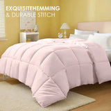 Pink plus-size comforter for all seasons, perfect for cozy bedrooms, luxurious hotel rooms, single, 31636539