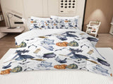 8PCS Halloween Comforter Set, Witch Pattern Bed in A Bag Bedding - 1 Comforter, 2 Pillow Shams, 1 95891457