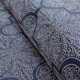 8 Piece Jacquard Comforter Set Navy Queen B03596803