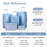 five-piece suitcase 20-24-28 inch trolley case handbag two-piece suitcase PP trolley case 20in 00029151