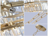 (Same as W1340126461/L5023) Crystal Chandelier Modern Chandelierss Fixture Hanging Pendant W1340P189288