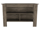 Dark Brown 3-Shelf Kitchen Island B06280053