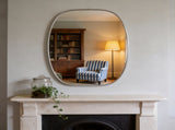 30x40 in Silver Metal Framed Oval Vanity Bathrrom Mirror for Wall W2203P476483