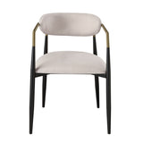 Jaramillo Beige Linen & Black Finish Side Chair B2726P287294