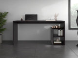 Benson Desk, 3 Shelves, Black Wengue B097P474292
