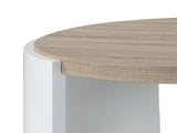 Zoma Oak & White High Gloss Finish Coffee Table B2726P265751