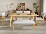 Upholstered Tufted Bench, Modern Bedroom Benches Upholstered Dining Benches, Fabric End of Bed Bench N752P294997D