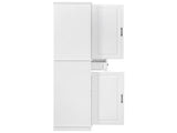 K&K 71" Tall Kitchen Pantry Cabinet with 3 Pull Out Cabinet Organizers, Farmhouse Embossed Texture 77762773