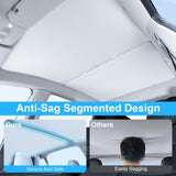 UV Protection Sunshade Roof Fit For Tesla Model Y Window Installation Heat Blocking Anti-Sag 13039479
