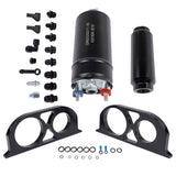 380LPH Universal Fuel Pump Bracket Kit & Filter AN8 Replacement for 0580254044 50-1005 30087980